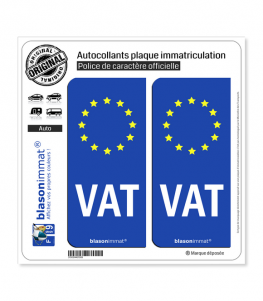 VAT Vatican - Identifiant Européen | Autocollant plaque immatriculation