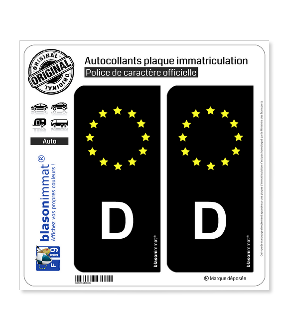 10 Stickers Nom Rita - Autocollants Voiture Plaque Nominative - Jaune - Allemagne