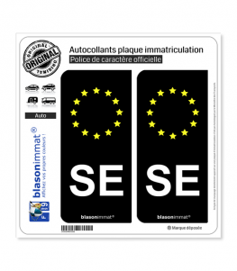 SE Savoie - Identifiant Européen | Autocollant plaque immatriculation