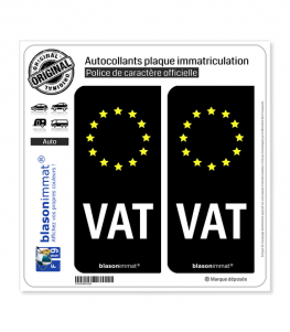 VAT Vatican - Identifiant Européen | Autocollant plaque immatriculation