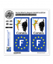 F Corsica Fée Clochette - Identifiant Européen | Autocollant plaque immatriculation