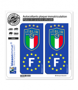 F Squadra Azzurra - Identifiant Européen | Autocollant plaque immatriculation