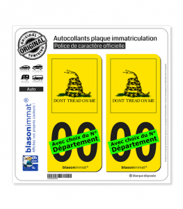 Gadsden - Collector | Autocollant plaque immatriculation