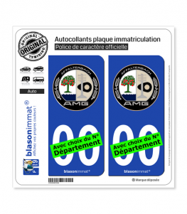 AMG - Macaron | Autocollant plaque immatriculation