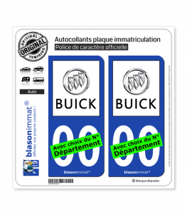 Buick | Autocollant plaque immatriculation