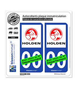 Holden | Autocollant plaque immatriculation