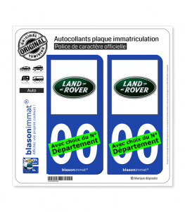 Land Rover - Macaron | Autocollant plaque immatriculation