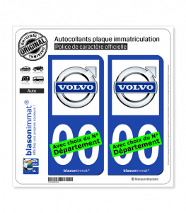 Volvo | Autocollant plaque immatriculation