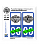 Harley-Davidson - Blason II | Autocollant plaque immatriculation