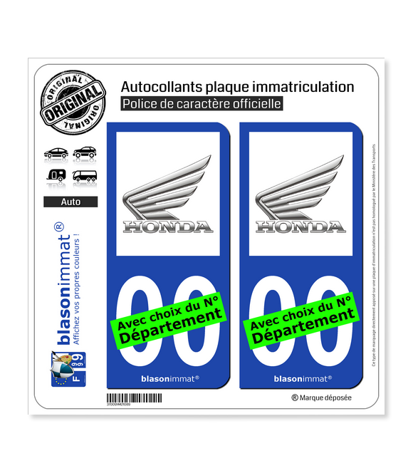 Plaque immatriculation moto  Plaque Immatriculation Auto-Moto