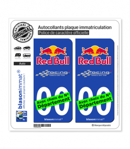 Red Bull - Formula One Team | Autocollant plaque immatriculation