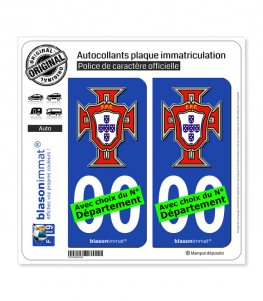 Selecção - FPF | Autocollant plaque immatriculation