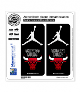 Jumpman - Chicago Bulls | Autocollant plaque immatriculation