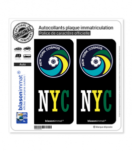 NYC New York Cosmos - Soccer | Autocollant plaque immatriculation