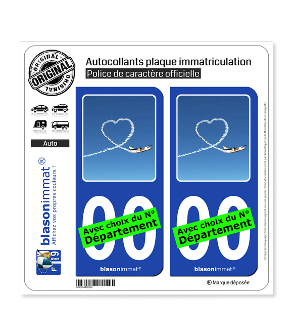 Airlinair - Fidélisation | Autocollant plaque immatriculation