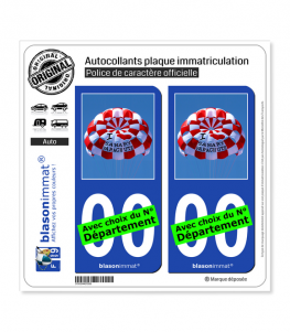 I Sanary Parachute | Autocollant plaque immatriculation