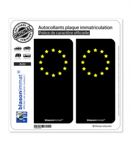 Incognito - Européen | Autocollant plaque immatriculation