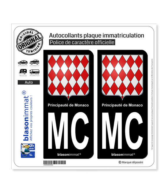 Monaco Autocollants & plaques d