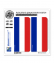 France - Drapeau Vertical | Autocollant plaque immatriculation