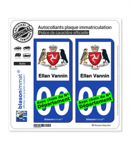 Ile de Man - Armoiries | Autocollant plaque immatriculation