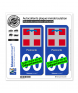 Piémont Région - Armoiries (Italie) | Autocollant plaque immatriculation