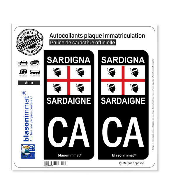 Latium Région - Armoiries (Italie) | Autocollant Plaque Immatriculation