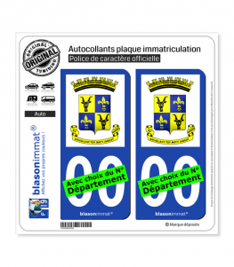 Antananarivo - Armoiries | Autocollant plaque immatriculation