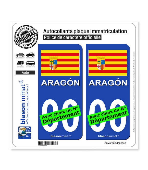 drapeau Espagne rond - 5cm - Sticker/autocollant