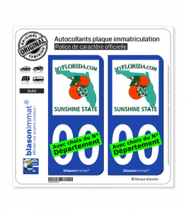 Floride - MyFlorida | Autocollant plaque immatriculation