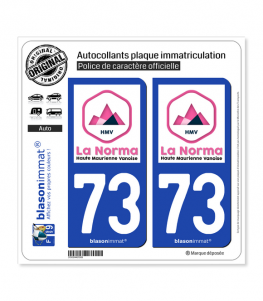 73 La Norma - Station | Autocollant plaque immatriculation