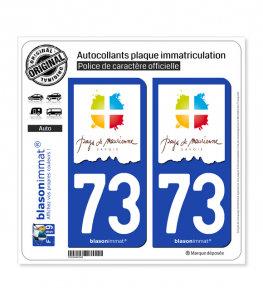 73 Maurienne - Pays | Autocollant plaque immatriculation