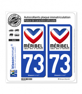 73 Méribel - Station | Autocollant et plaque immatriculation