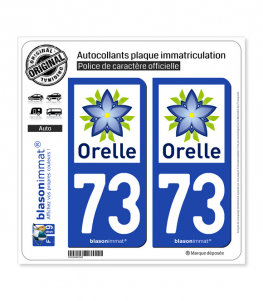 73 Orelle - Tourisme | Autocollant et plaque immatriculation