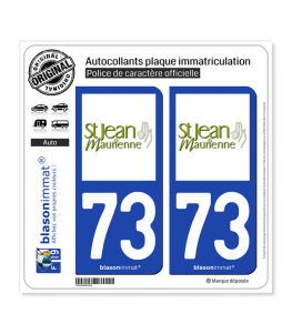 73 Saint-Jean-de-Maurienne - Tourisme | Autocollant et plaque immatriculation