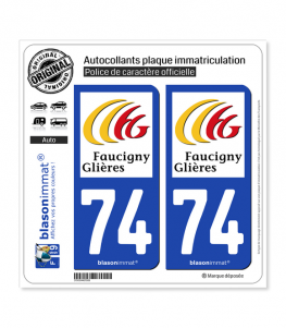 74 Bonneville - Agglo | Autocollant plaque immatriculation