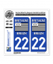 22 Bretagne - LogoType | Autocollant plaque immatriculation