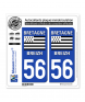 56 Bretagne - LogoType | Autocollant plaque immatriculation
