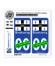 Brezhoneg - Drapeau | Autocollant plaque immatriculation