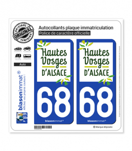 68 Thann - Tourisme | Autocollant plaque immatriculation