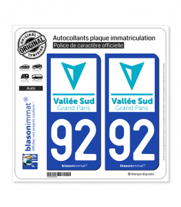 92 Antony - Agglo | Autocollant plaque immatriculation