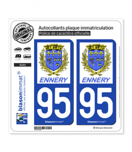 95 Ennery - Commune | Autocollant plaque immatriculation