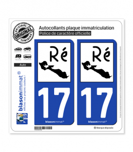 Autocollant plaque immatriculation