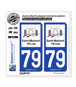 79 Saint-Maixent-l'École - Ville | Autocollant plaque immatriculation