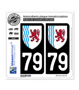 79 Nouvelle-Aquitaine - LogoType | Autocollant plaque immatriculation