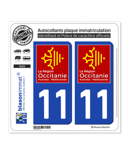 Lot De 12 Autocollants « Occitan » Pour Plaque - Neufs, Fabrication Française - Décoration Voiture Ou Support