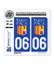 06 PACA - LogoType | Autocollant plaque immatriculation