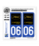 06 Cannes - Festival | Autocollant plaque immatriculation