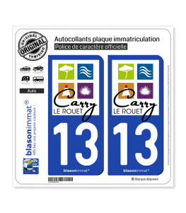 13 Carry-le-Rouet - Commune | Autocollant plaque immatriculation