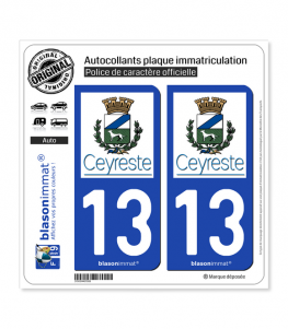 13 Ceyreste - Commune | Autocollant plaque immatriculation