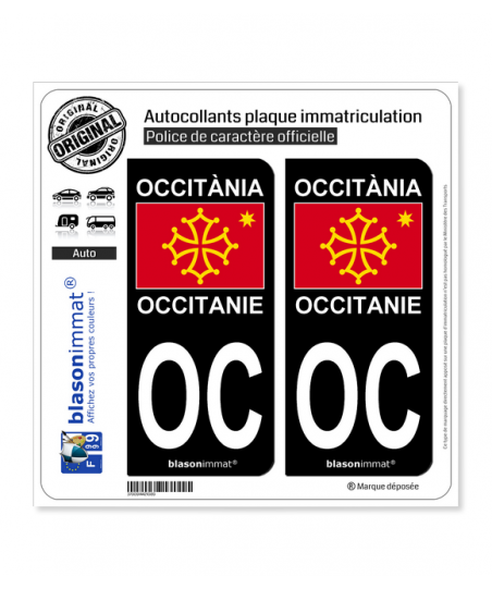 Adesivo Bandiera Occitania - Sticker Drapeau Occitanie Per Auto O Superfici